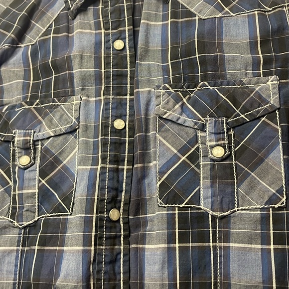 BKE 2pc slim fit pearl snap mens med - Picture 4 of 15